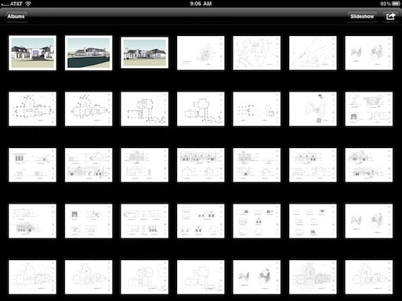 Set of Drawings on iPad